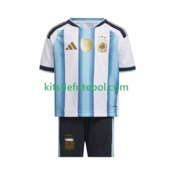 Camisola Seleção da Argentina Criança Equipamento principal Mundial 2026 Mangas Curtas