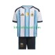 Camisola Seleção da Argentina Criança Equipamento principal Mundial 2026 Mangas Curtas