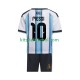 Camisola Seleção da Argentina Lionel Messi 10 Criança Equipamento principal Mundial 2026 Mangas Curtas
