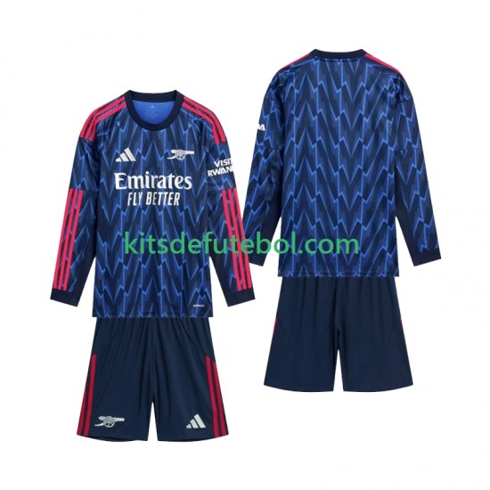 Camisola Arsenal Criança Equipamento alternativo 2025-2026 Mangas Compridas