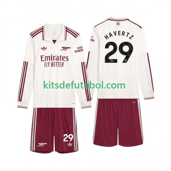 Camisola Arsenal Havertz 29 Criança Terceiro equipamento 2025-2026 Mangas Compridas