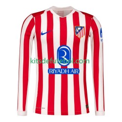 Camisola Atlético Madrid Homem Equipamento principal 2025-2026 Mangas Compridas