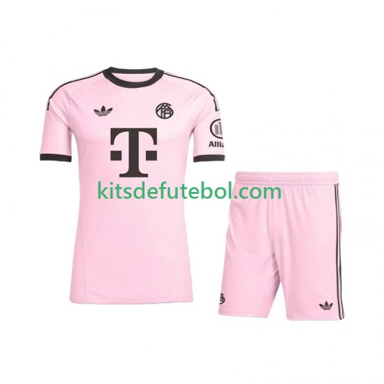 Camisola de Guarda-redes Bayern de Munique UCL Criança Terceiro equipamento 2025-2026 Mangas Curtas