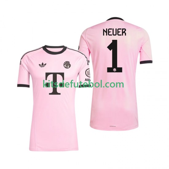 Camisola de Guarda-redes Bayern de Munique Manuel Neuer 1 UCL Homem Terceiro equipamento 2025-2026 Mangas Curtas