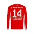 Camisola Bayern de Munique Luis Diaz 14 Homem Equipamento principal 2025-2026 Mangas Compridas