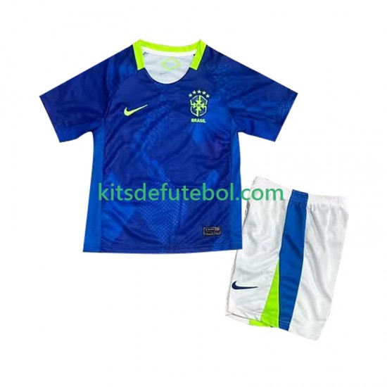 Camisola Seleção da Brasileira Criança Equipamento alternativo 2025-2026 Mangas Curtas