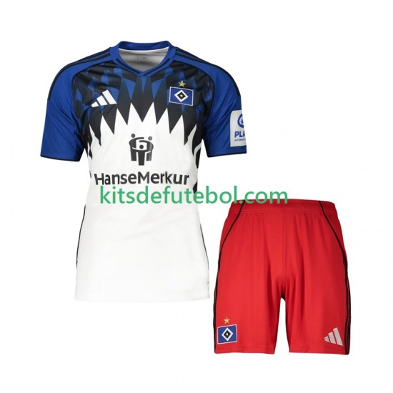 Camisola Hamburger SV Criança Equipamento principal 2025-2026 Mangas Curtas