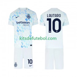 Camisola Inter de Milão Lautaro Martinez 10 Criança Equipamento alternativo 2025-2026 Mangas Curtas