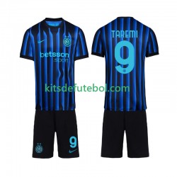 Camisola Inter de Milão Marcus Thuram 9 Criança Equipamento principal 2025-2026 Mangas Curtas