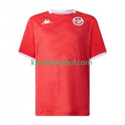 Camisola Seleção da Tunisiana Homem Equipamento principal 2025 Mangas Curtas