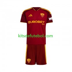 Camisola AS Roma Criança Equipamento principal 2026-2027 Mangas Curtas
