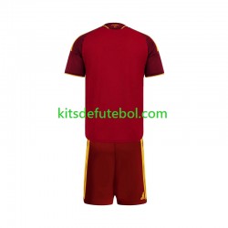 Camisola AS Roma Criança Equipamento principal 2026-2027 Mangas Curtas