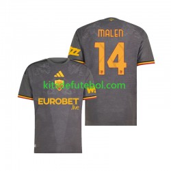 Camisola AS Roma Donyell Malen 14 Homem Terceiro equipamento 2026-2027 Mangas Curtas