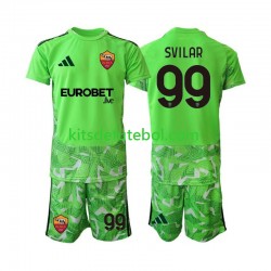 Camisola de Guarda-redes AS Roma Mile Svilar 99 Criança Equipamento principal 2026-2027 Mangas Curtas