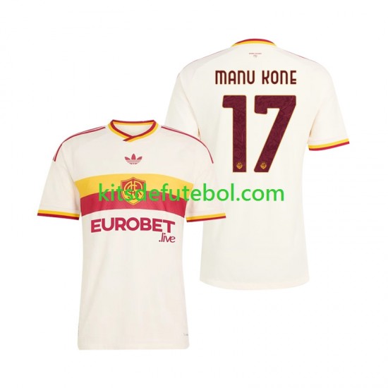 Camisola AS Roma Manu Kone 17 Homem Equipamento alternativo 2026-2027 Mangas Curtas