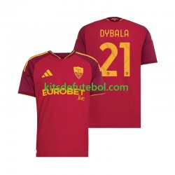 Camisola AS Roma Paulo Dybala 21 Homem Equipamento principal 2026-2027 Mangas Curtas