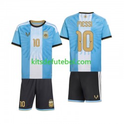 Camisola Seleção da Argentina Lionel Messi 10 Special Criança Equipamento principal 2026-2027 Mangas Curtas