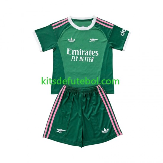 Camisola de Guarda-redes Arsenal Criança Terceiro equipamento 2026-2027 Mangas Curtas
