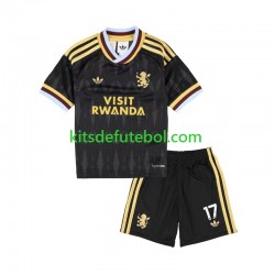 Camisola Aston Villa Alejandro Garnacho 17 Criança Equipamento alternativo 2026-2027 Mangas Curtas