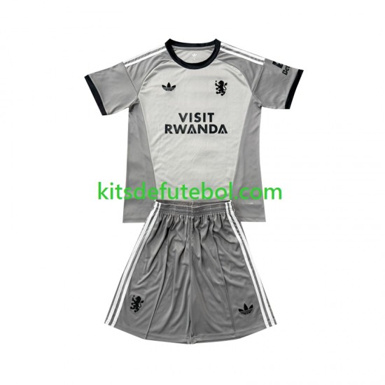 Camisola de Guarda-redes Aston Villa Criança Quarto equipamento 2026-2027 Mangas Curtas