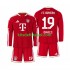 Camisola Bayern de Munique Alphonso Davies 19 Criança Equipamento principal 2026-2027 Mangas Compridas