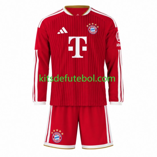 Camisola Bayern de Munique Criança Equipamento principal 2026-2027 Mangas Compridas
