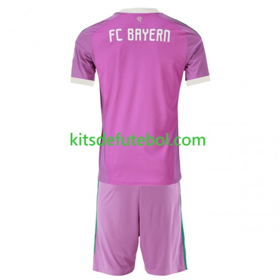 Camisola de Guarda-redes Bayern de Munique Criança Terceiro equipamento 2026-2027 Mangas Curtas