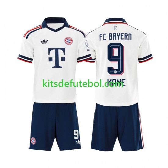 Camisola Bayern de Munique Harry Kane 9 Criança Equipamento alternativo 2026-2027 Mangas Curtas