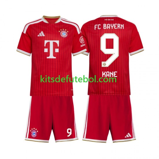 Camisola Bayern de Munique Harry Kane 9 Criança Equipamento principal 2026-2027 Mangas Curtas