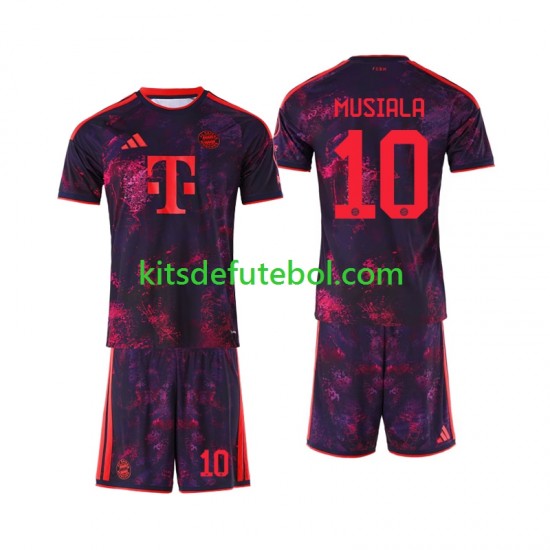 Camisola Bayern de Munique Jamal Musiala 10 Criança Terceiro equipamento 2026-2027 Mangas Curtas