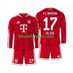 Camisola Bayern de Munique Michael Olise 17 Criança Equipamento principal 2026-2027 Mangas Compridas
