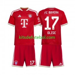Camisola Bayern de Munique Michael Olise 17 Criança Equipamento principal 2026-2027 Mangas Curtas