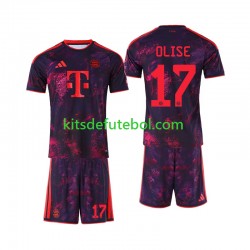 Camisola Bayern de Munique Michael Olise 17 Criança Terceiro equipamento 2026-2027 Mangas Curtas