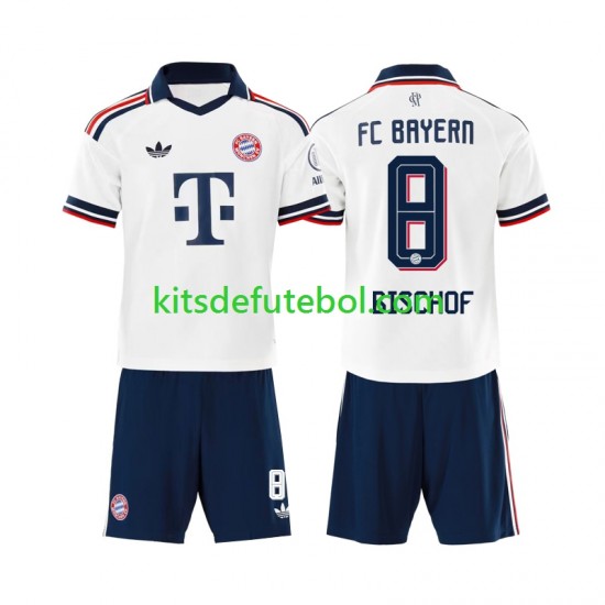 Camisola Bayern de Munique Tom Bischof 8 Criança Equipamento alternativo 2026-2027 Mangas Curtas
