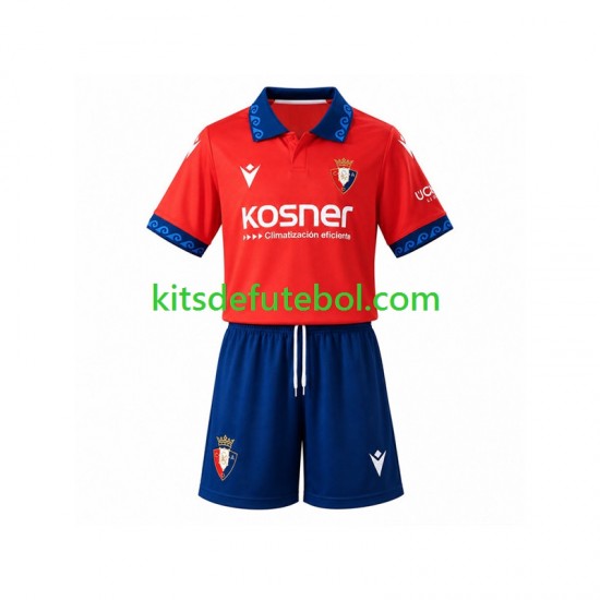 Camisola CA Osasuna Criança Equipamento principal 2026-2027 Mangas Curtas