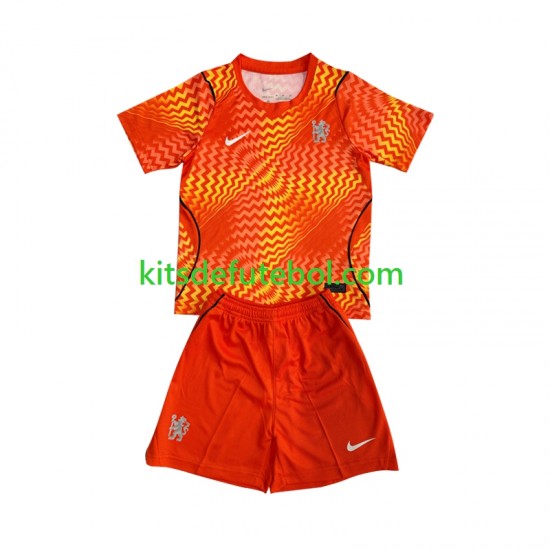 Camisola de Guarda-redes Chelsea Criança Equipamento alternativo 2026-2027 Mangas Curtas