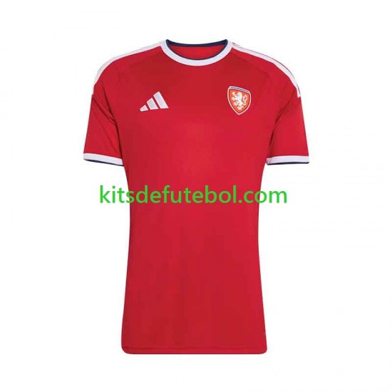 Camisola Seleção da Checa Homem Equipamento principal 2026-2027 Mangas Curtas