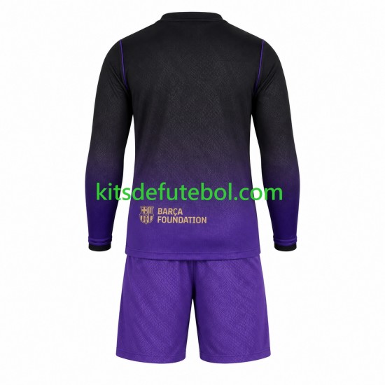 Camisola FC Barcelona Criança Equipamento alternativo 2026-2027 Mangas Compridas