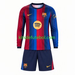Camisola FC Barcelona Criança Equipamento principal 2026-2027 Mangas Compridas