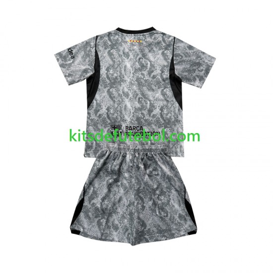 Camisola de Guarda-redes FC Barcelona Criança Equipamento alternativo 2026-2027 Mangas Curtas