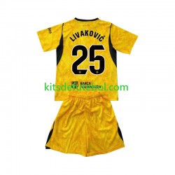 Camisola de Guarda-redes FC Barcelona Dominik Livakovic 25 Criança Quarto equipamento 2026-2027 Mangas Curtas