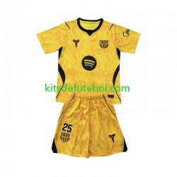 Camisola de Guarda-redes FC Barcelona Dominik Livakovic 25 Criança Quarto equipamento 2026-2027 Mangas Curtas