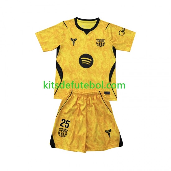 Camisola de Guarda-redes FC Barcelona Dominik Livakovic 25 Criança Quarto equipamento 2026-2027 Mangas Curtas