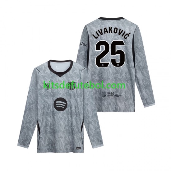 Camisola de Guarda-redes FC Barcelona Dominik Livakovic 25 Homem Equipamento alternativo 2026-2027 Mangas Compridas