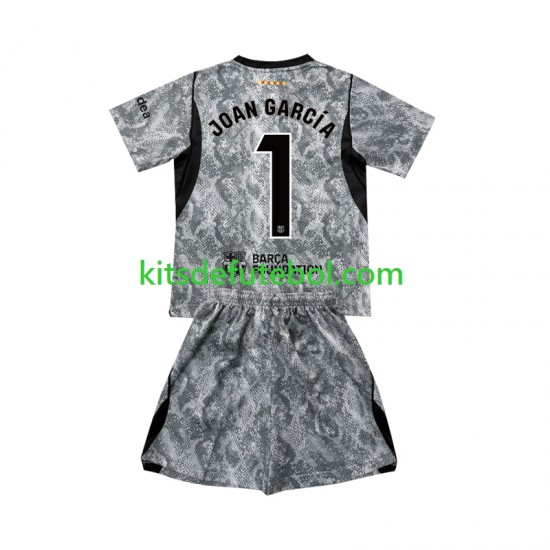 Camisola de Guarda-redes FC Barcelona Joan Garcia 1 Criança Equipamento alternativo 2026-2027 Mangas Curtas