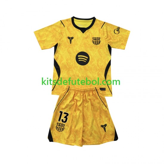 Camisola de Guarda-redes FC Barcelona Wojciech Szczesny 13 Criança Quarto equipamento 2026-2027 Mangas Curtas