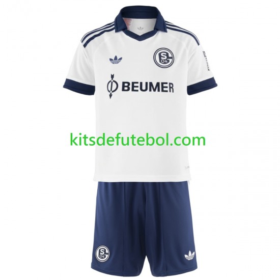 Camisola Schalke 04 FC Criança Equipamento alternativo 2026-2027 Mangas Curtas