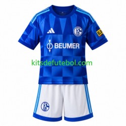 Camisola Schalke 04 FC Criança Equipamento principal 2026-2027 Mangas Curtas