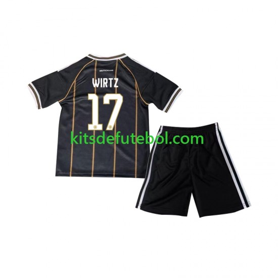 Camisola Seleção da Alemã Florian Wirtz 17 Criança Terceiro equipamento 2026 Mangas Curtas