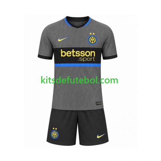 Camisola Inter de Milão Criança Terceiro equipamento 2026-2027 Mangas Curtas